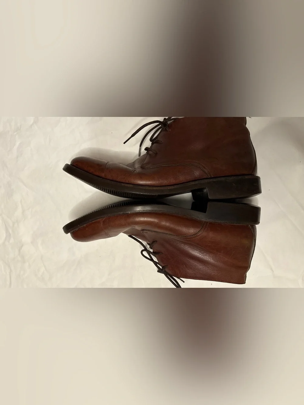 MG Shoes Buenos Aires Men’s Brown Leather Chukka Ankle Boots Lace Up